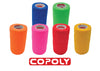 12 rolls cohesive bandages 10cm x 4.5m Copoly bright colour mix