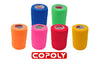 12 rolls cohesive bandages 7.5cm x 4.5m Copoly Bright colour mix